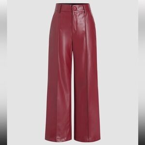 Faux leather high waisted pants!